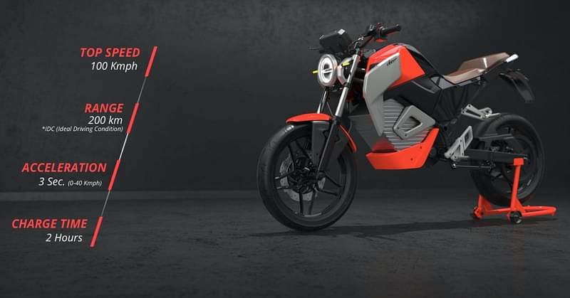 Oben e bike OBEN EV is an electric bike with a top speed of 100km/h & a 200km range for the Indian market