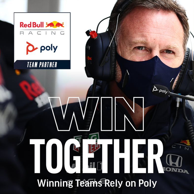 Poly Sponsors Red Bull Racing to Fuel Winning Communication and Collaboration Worldwide 