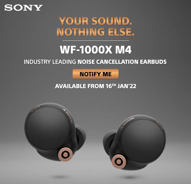 Sony WF-1000XM4 launching today in India