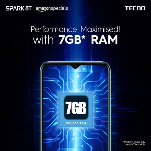 Tecno brings memory fusion feature with up to 5GB additional Virtual RAM via OTA update