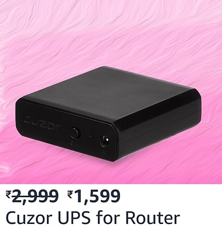 cuzor Top deals on UPS Power backups for Wi-Fi Routers during Amazon Great Republic Day Sale
