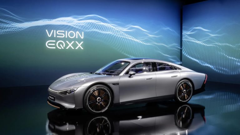 Mercedes brings its Vision EQXX solar-powered concept car to CES 2022
