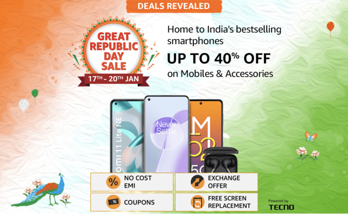 Biggest Offers on Smartphones Revealed at Amazon Great Republic Day Sale