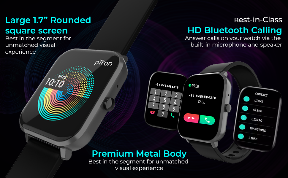 image 23 pTron Force X11 smartwatch with Bluetooth Calling launched in India at ₹2,799