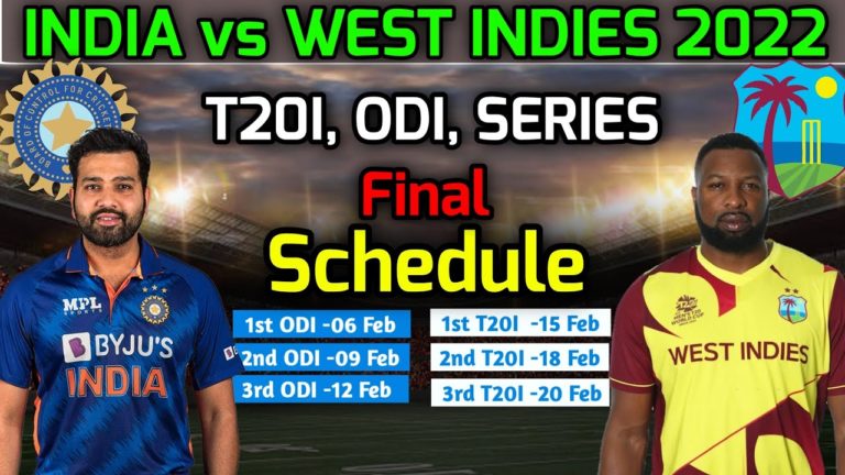 West Indies tour of India 2022 Schedule : All you need to know!