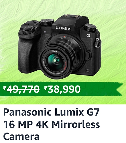 panasonic 1 Top deals on DSLR Cameras during the Amazon Great Republic Day Sale