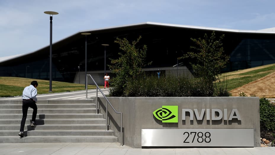 106822623 1610405936066 Nvidia headquarters Nvidia forecasts its first-quarter revenue to be around $8.1 Billion