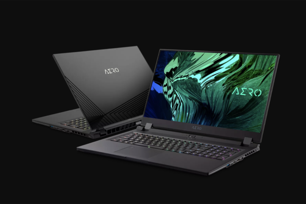 155321 homepage news gigabyte s latest aero and aorus laptops include rtx 3080 and oled options image1 h2uyc3pnx7 Gigabyte has brought out its 2022 redesigned Aero Laptops with Intel’s 12th Gen Alder Lake CPUs & NVIDIA’s GeForce RTX 30 series GPUs
