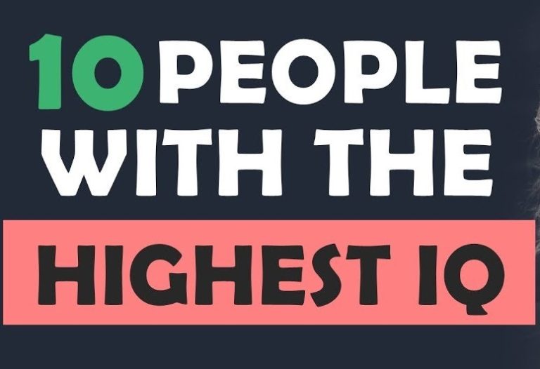 Top 10 highest IQ persons in the world