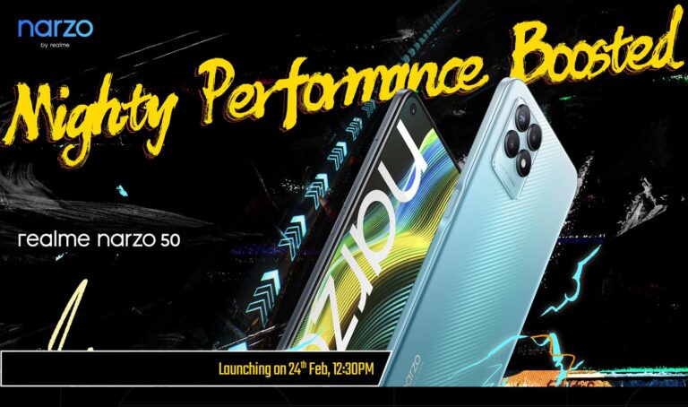 Realme Narzo 50 India Launch Date 768x454 1 Realme Narzo 50 specs and pricing emerge ahead of launch