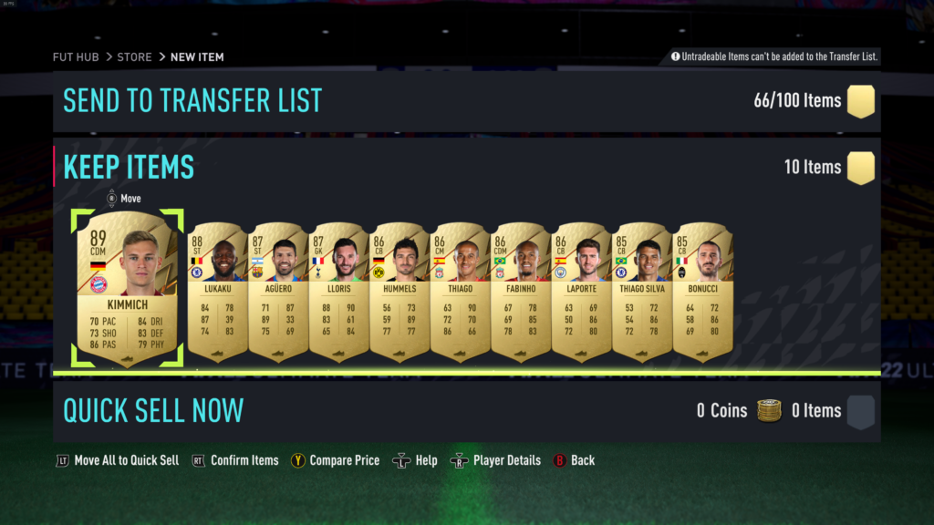 Screenshot 897 FIFA 22: What do you get from the Future Stars Swaps 85+ x 10 players pack?