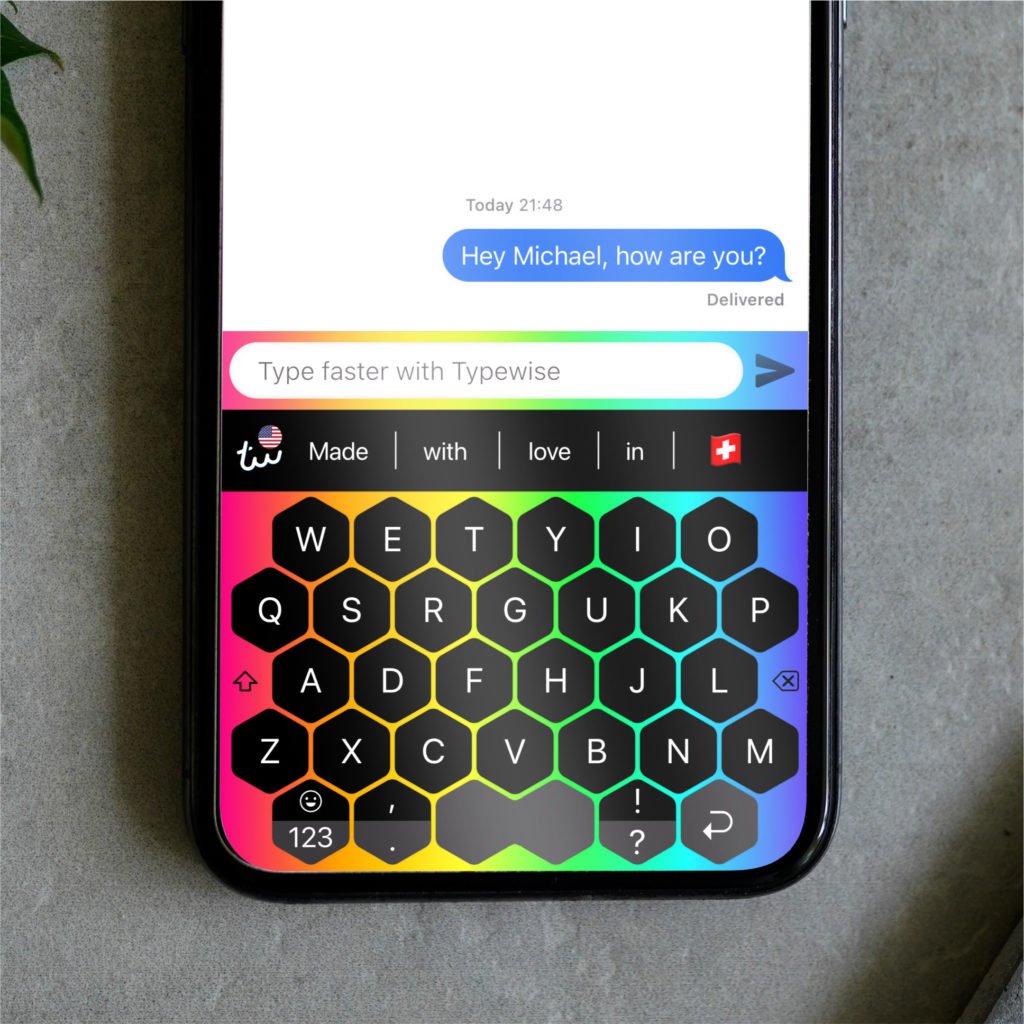 Typewise Keyboard RAINBOW SQUARE Google and Apple-beating text prediction patent filed by Typewise
