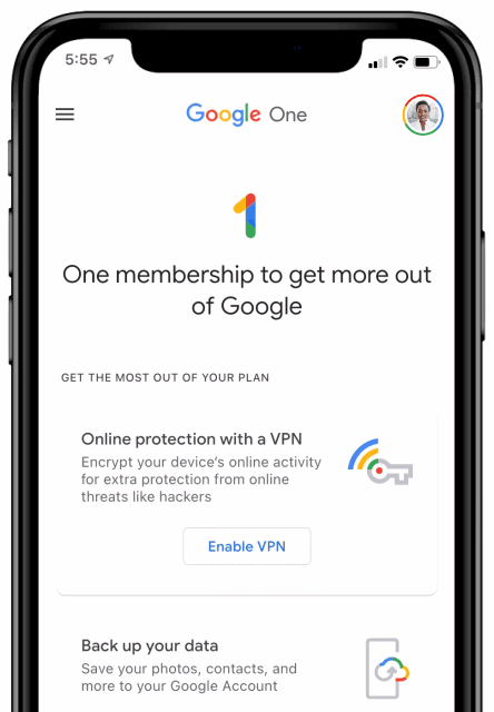 Google One VPN now arrives for iOS and iPadOS users