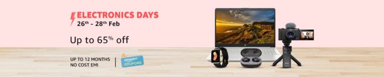 Get the best deals on gadgets during Amazon.in’s ‘Electronics Days’ and ‘Mega Music Fest’