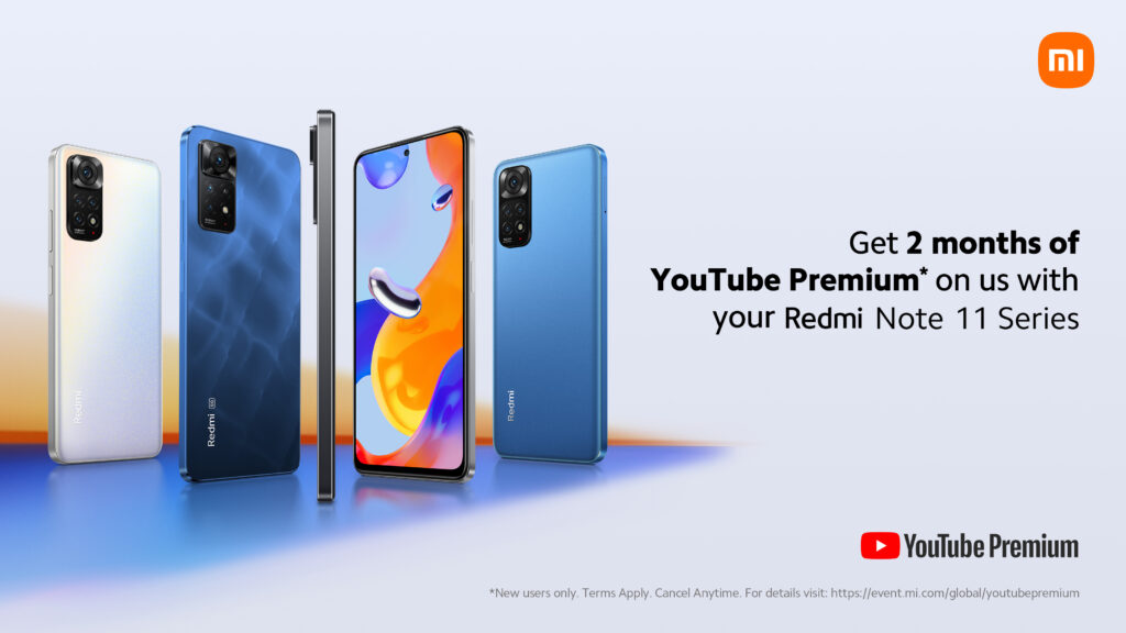 xiaomi youtube 1024x576 1 Xiaomi partners up with YouTube to offer free YouTube Premium on select devices