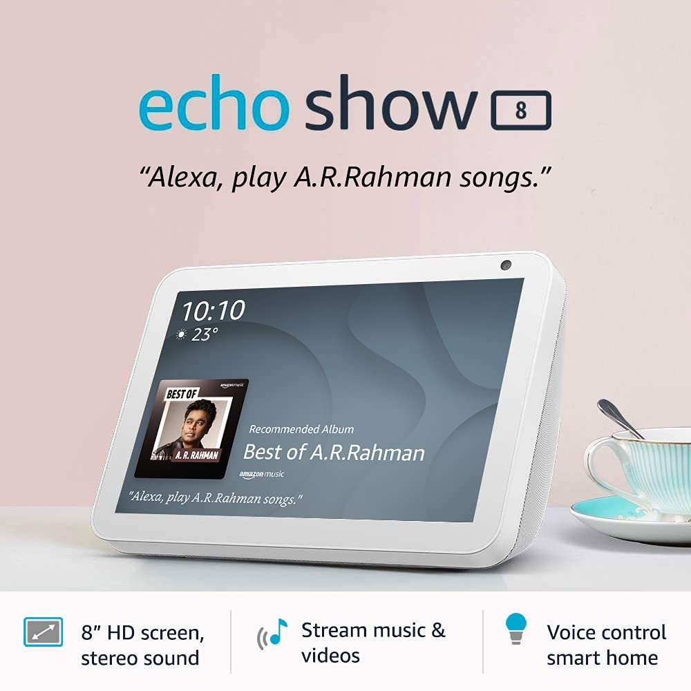 Grab the deals on Echo Show 8 and Echo Show 5 on Amazon India