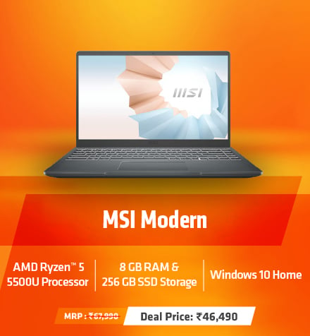 Best Deals on Everday usage laptops powered by AMD on Amazon India