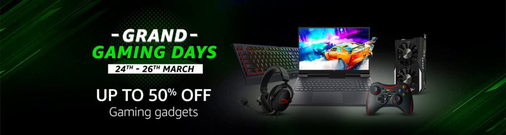 Amazon India's Grand Gaming Days start tomorrow, will last till March 26th