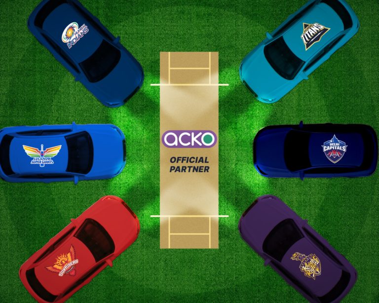 ACKO expands its sports partnership portfolio, associates with Kolkata Knight Riders, Gujarat Titans and Lucknow Supergiants  