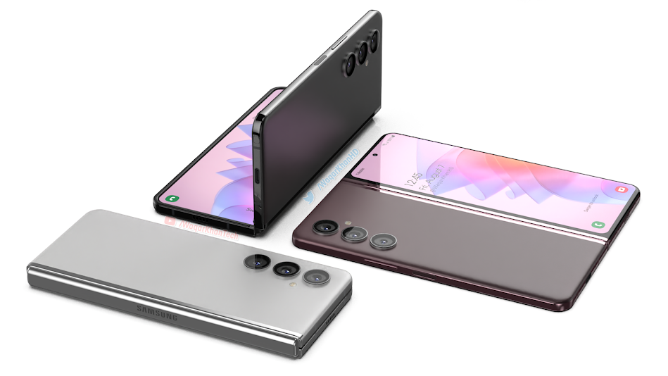 Galaxy Z Fold 3 render 6.208 Samsung Galaxy Z Fold4's foldable smartphone concept renders show its design off