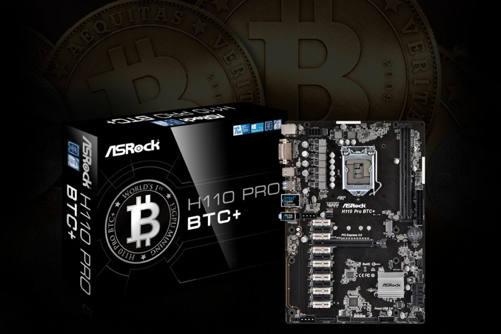H110 PRO BTC ASRock showcases a new mining Rig supported by Twelve PlayStation 5 APUs 