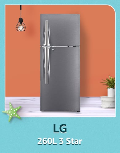 LG 260L 3 Star. CB627118735 Top 5 great deals on refrigerators available on Amazon now