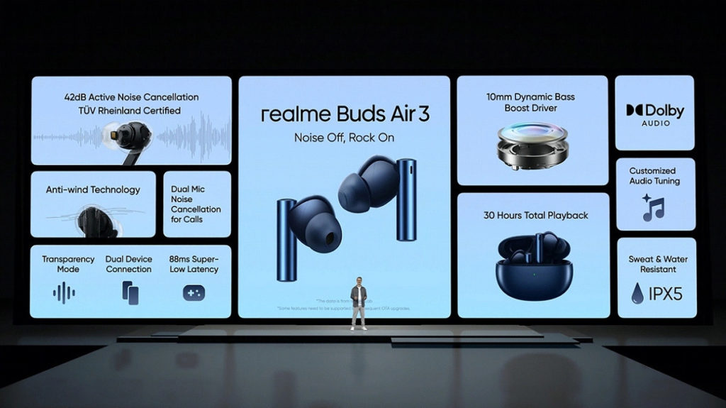 Realme Buds Air 3 specifications Realme Book Prime and Buds Air 3 launch at the MWC 2022