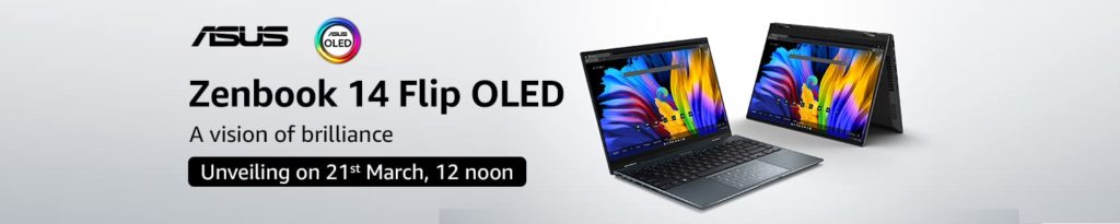 ASUS Zenbook 14 Flip OLED launching in India on 21st March