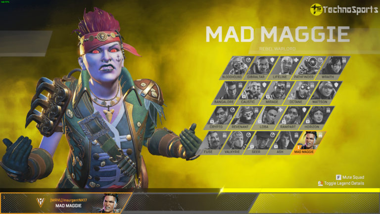 Mad Maggie: The shotgun goddess in Apex Legends
