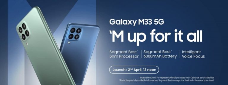 Samsung Galaxy M33 will launch in India on April 2