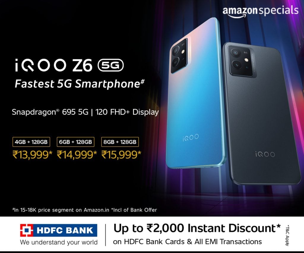 image 1 iQOO Z6 5G launches in India with the Snapdragon 695 chip and a 120Hz refresh rate