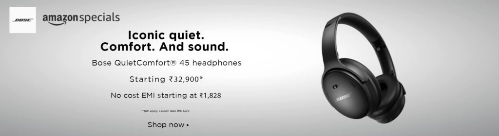 New Bose QuietComfort 45 to have a special launch price of ₹32,900