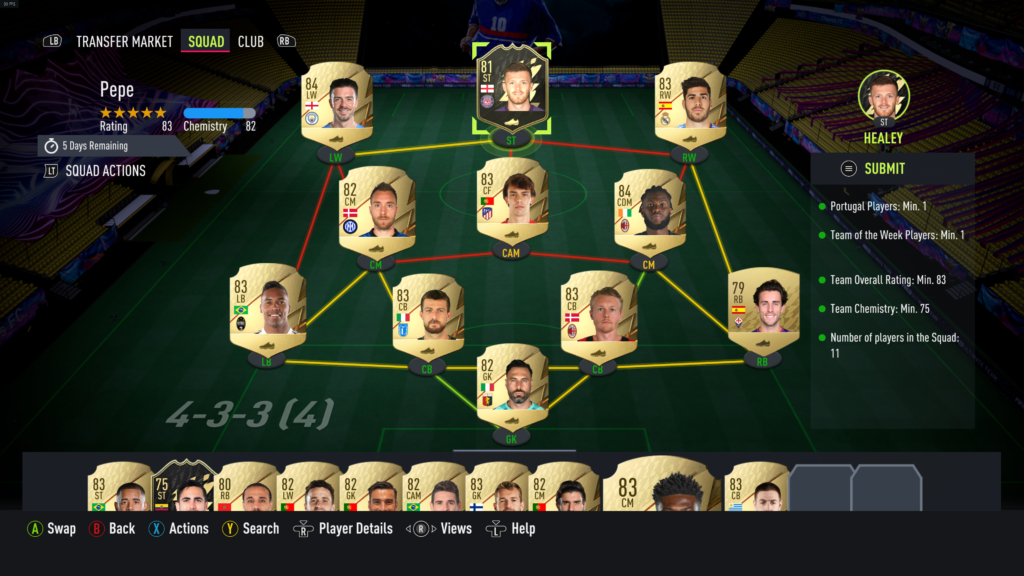 Screenshot 1042 FIFA 22: How to do the 89-rated Pepe FUT Captains SBC and is it worth doing?