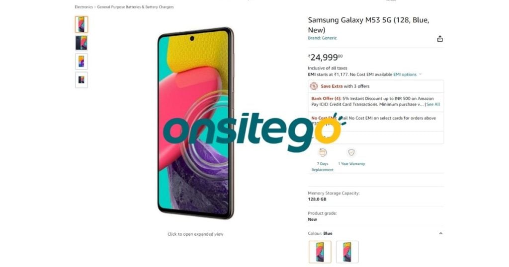 Samsung Galaxy M53 5G with Dimensity 900 & 120Hz AMOLED display to be priced at ₹24,999