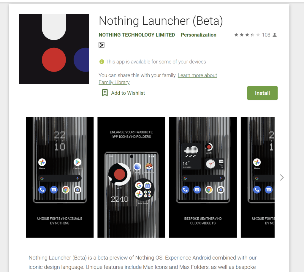 image 36 Nothing Launcher Beta is now here on Google Play Store