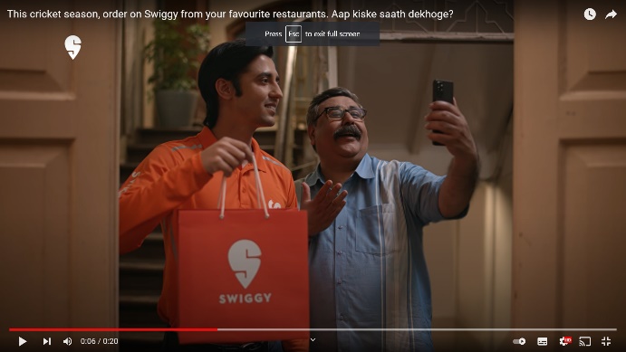 image002 Swiggy’s IPL ads are back, this time with an answer for the all-important “Aap Kiske Saath Dekhoge?” question