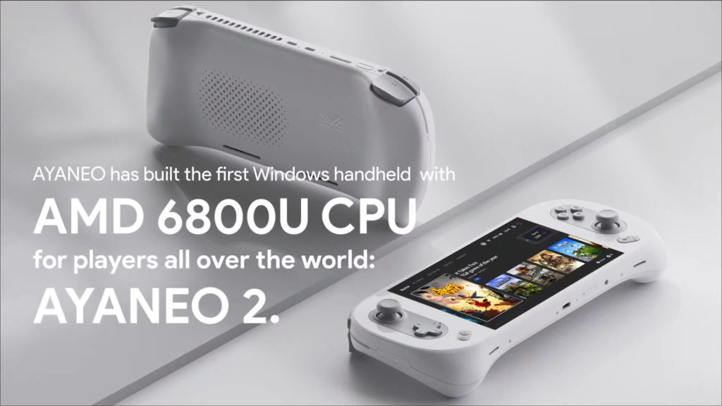 AYANEO2 becomes the first handheld console to feature Ryzen 7 6800U APU with RDNA2 graphics