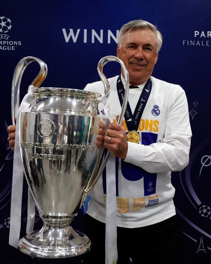 Carlo Ancelotti Champions League trophies