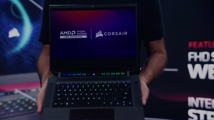 Corsair's first gaming laptop features AMD processors and a Touch Bar