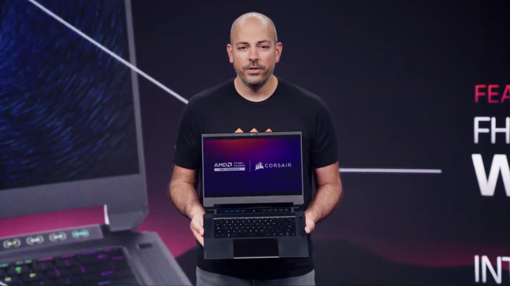Corsair's first gaming laptop features AMD processors and a Touch Bar
