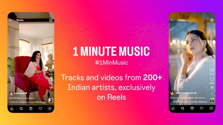 ‘1 Minute Music’ for Instagram Reels makes its way to India
