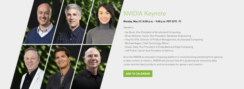NVIDIA's Computex 2022 Keynote confirmed on 23rd May