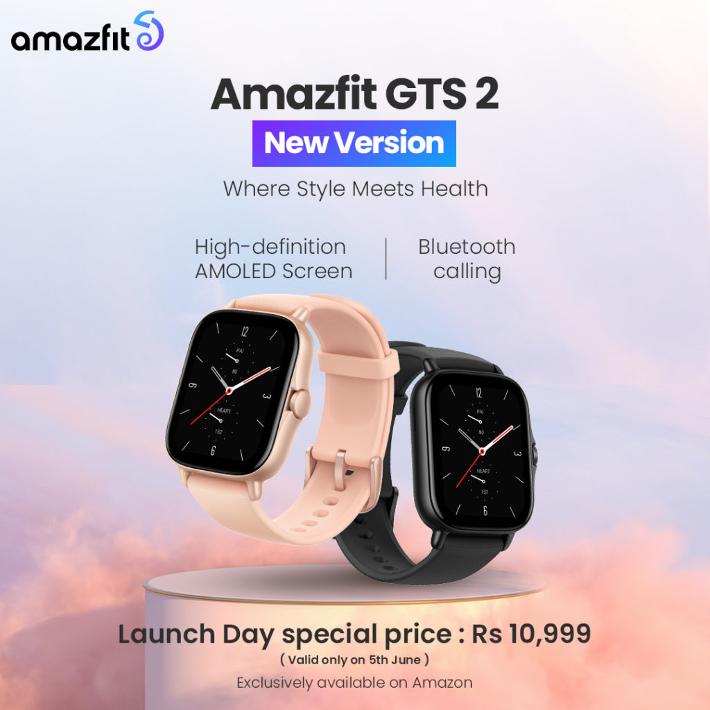 Amazfit GTS 2 New Version - First Sale_TechnoSports.co.in