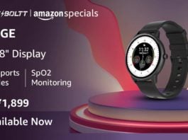 Fire-Boltt Rage Smartwatch launched in India, with SpO2 sensor, IP68 rating, & more