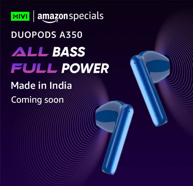 Mivi DuoPods A350 with dual mic, 50+ hrs playback launching very soon
