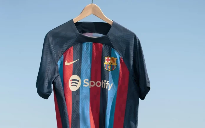 barcelona home kit 2022/23 season