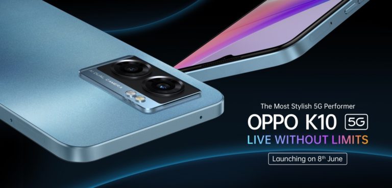 Oppo K10 5G will launch on the 8th of June in India
