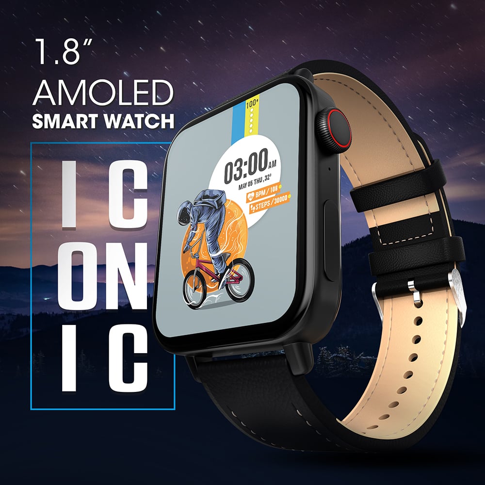 01 1 Zebronics introduces “Iconic” smartwatch with a curved Always "on" AMOLED screen and Bluetooth call function