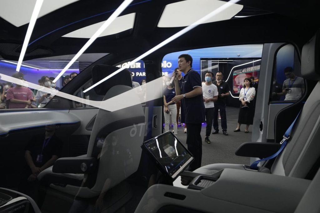 Baidu unveils Apollo RT6, its latest autonomous electric vehicle