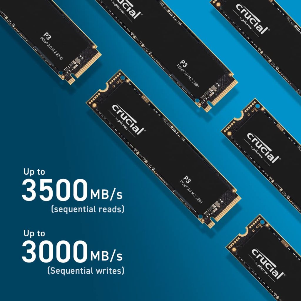 New Crucial P3 500GB NVMe SSD with up to 3500MB/s speed launched on Amazon India
